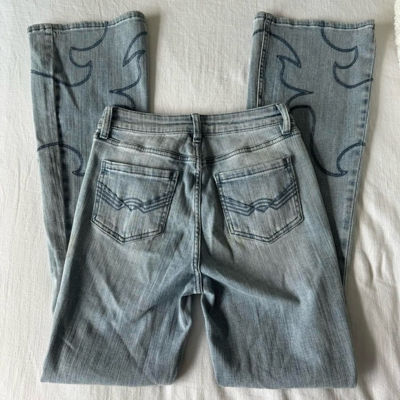 IDYLLWIND WOMEN'S DARBI HIGH RISIN WESTERN STITCHED FLARE JEANS - Picture 3 of 5